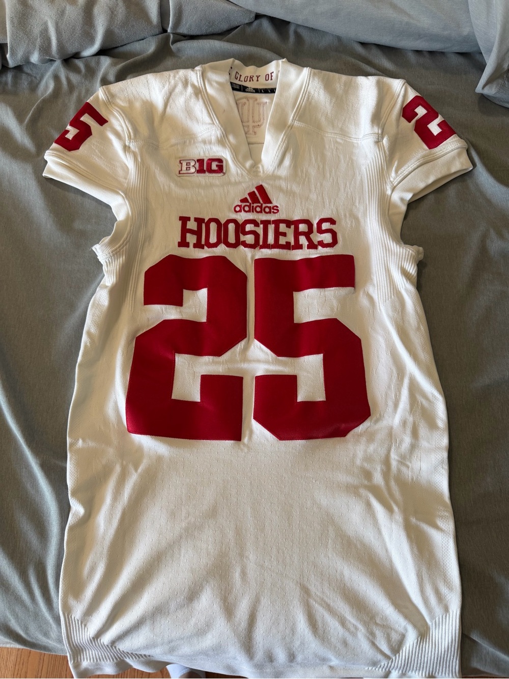 2016 Adidas IU game used jersey, size Large. See pics for condition.